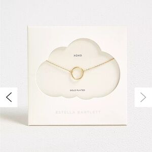 Estella Bartlett Gold Plated Circle Necklace